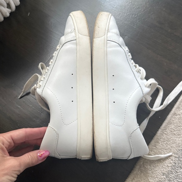 Sam Edelman, white leather sneakers - Picture 8 of 10